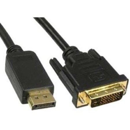 UNIRISE USA This Displayport Male To Dvi-D Dual Link 24+1 Male Cable Will Allow DVIDP-03F-MM